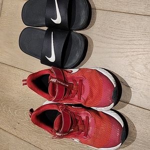 Nike toddler Sneakers size 12.5C & sandals size 12C